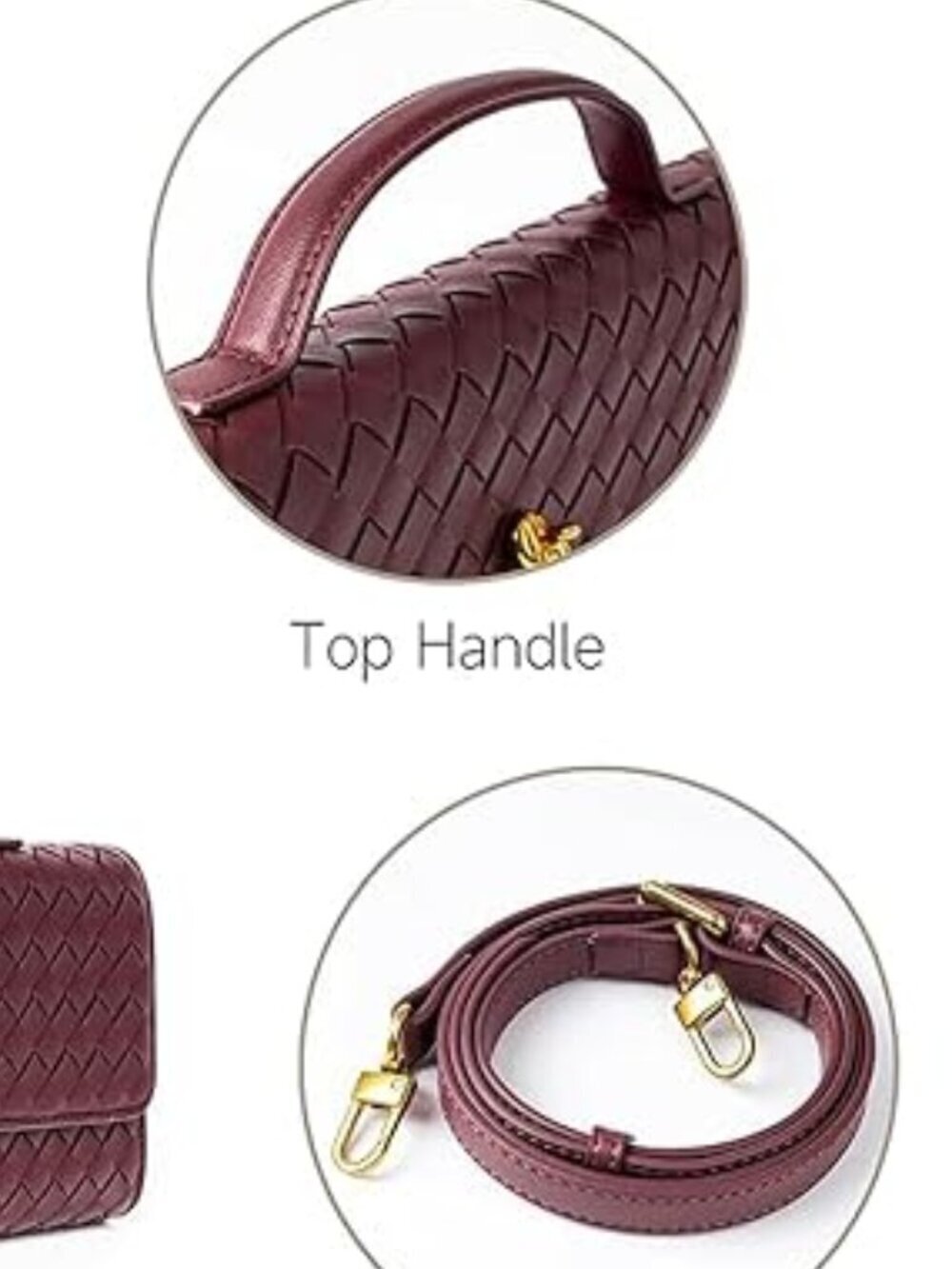 Suede Clutch Purses for Women Handmade Evening Bag Crossbody Top-handle Shoulder - Picture 5 of 7